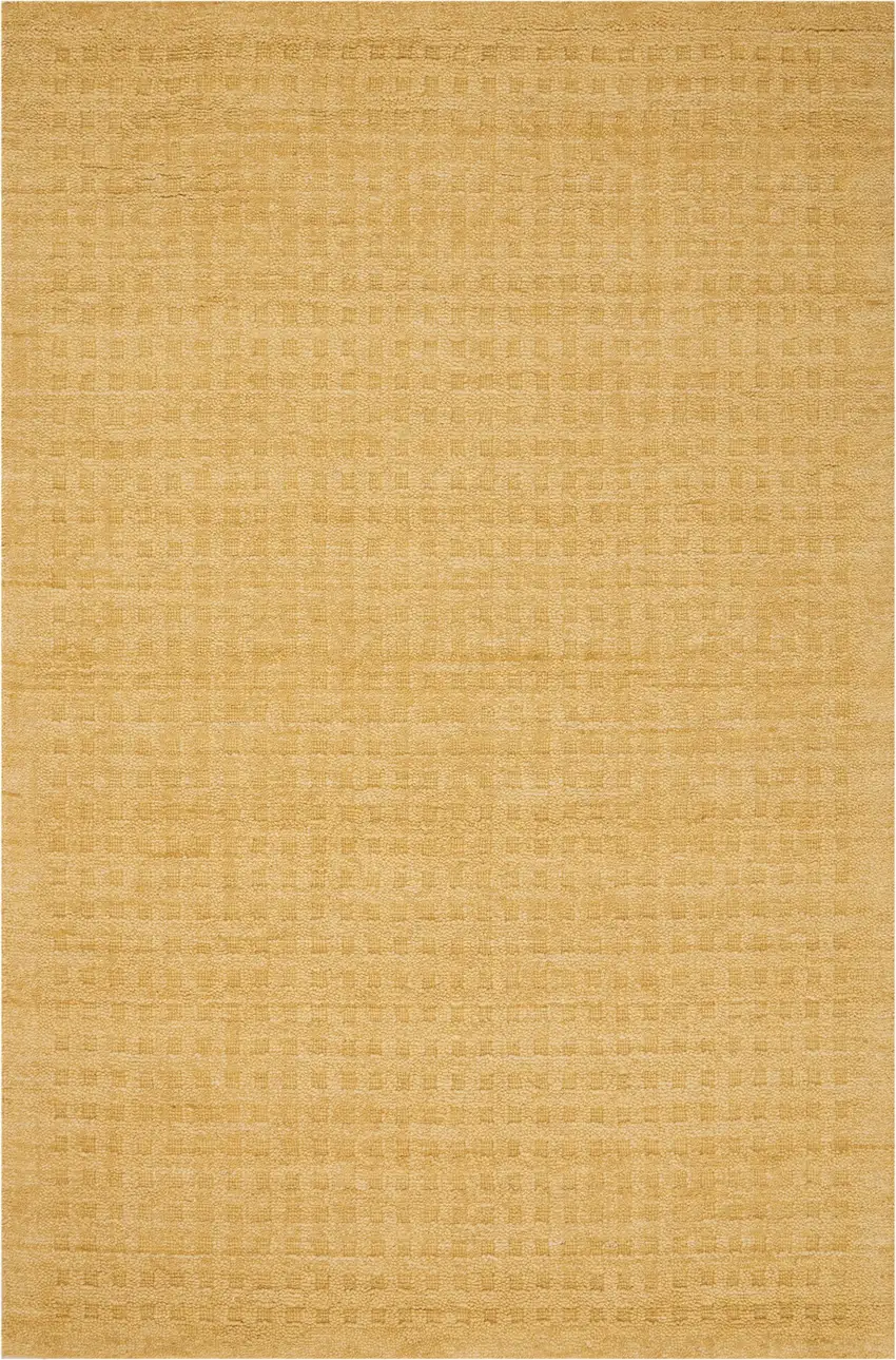 Gold Wool Area Rug Photo 2