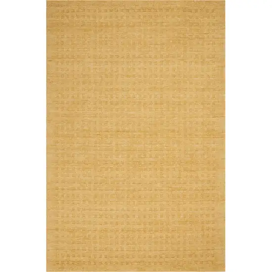Gold Wool Area Rug Photo 8