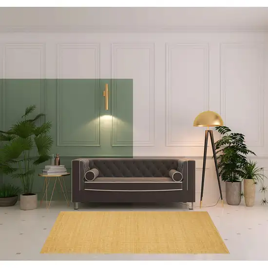 Gold Wool Area Rug Photo 1