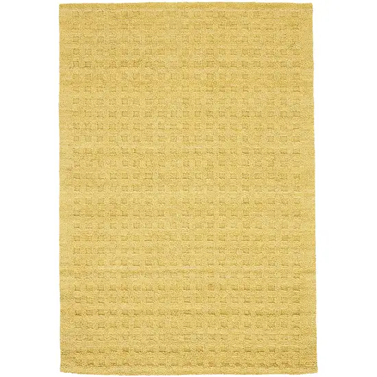Gold Wool Area Rug Photo 2