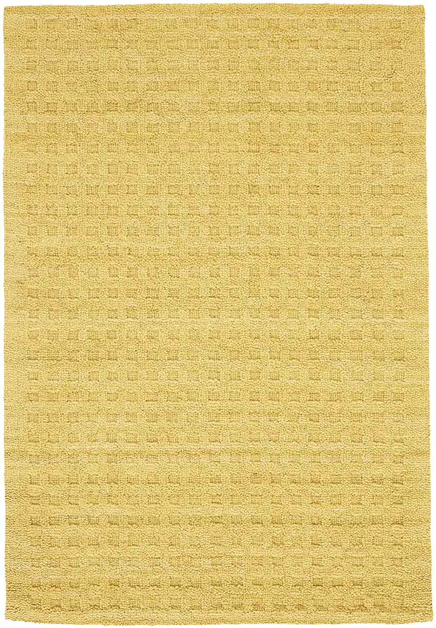 Gold Wool Area Rug Photo 2