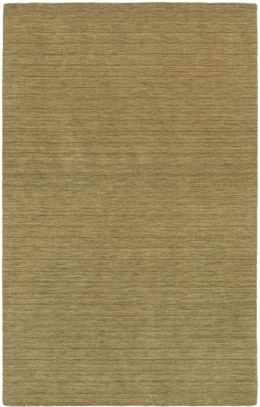 Gold Wool Hand Tufted Area Rug Photo 2