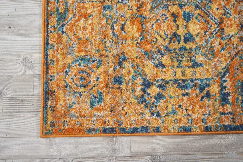 8' Sunset Power Loom Runner Rug Photo 2