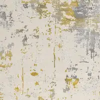 Photo of Gold and Gray Abstract Area Rug