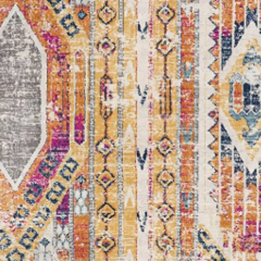 Gold and Ivory Southwestern Area Rug Photo 4