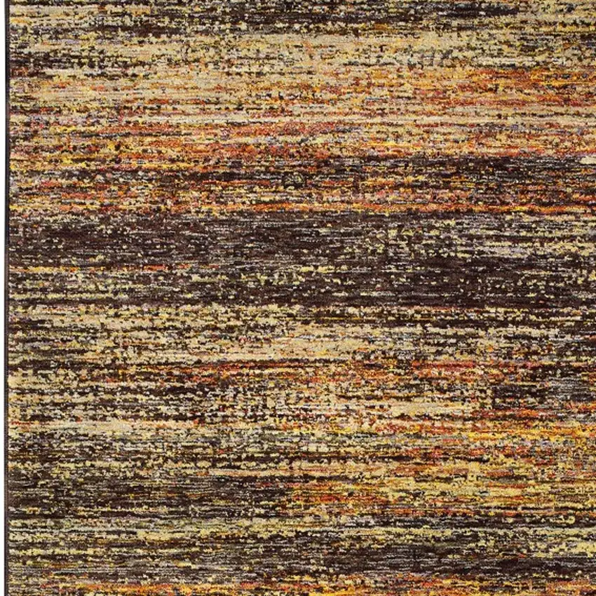 Gold and Slate Abstract Area Rug Photo 4