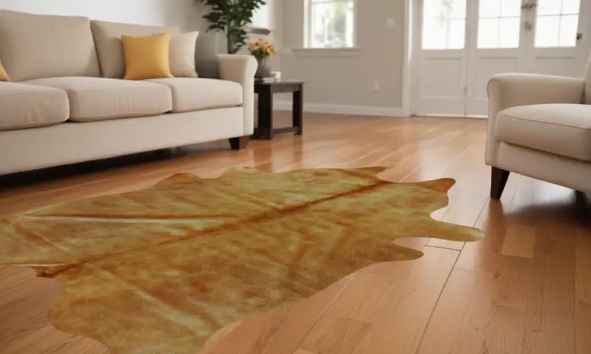 Golden Honey Exotic Cowhide Area Rug Photo 1
