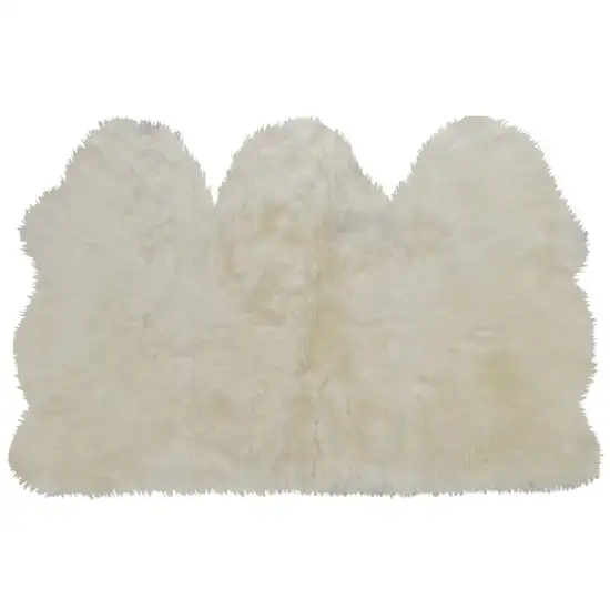 Golden Natural Sheepskin Area Rug Photo 2