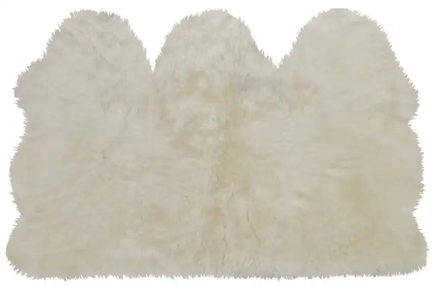Golden Natural Sheepskin Area Rug Photo 2