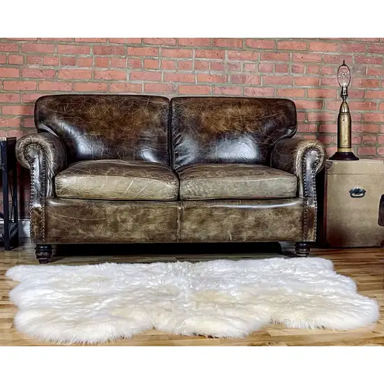Golden Natural Sheepskin Area Rug Photo 3