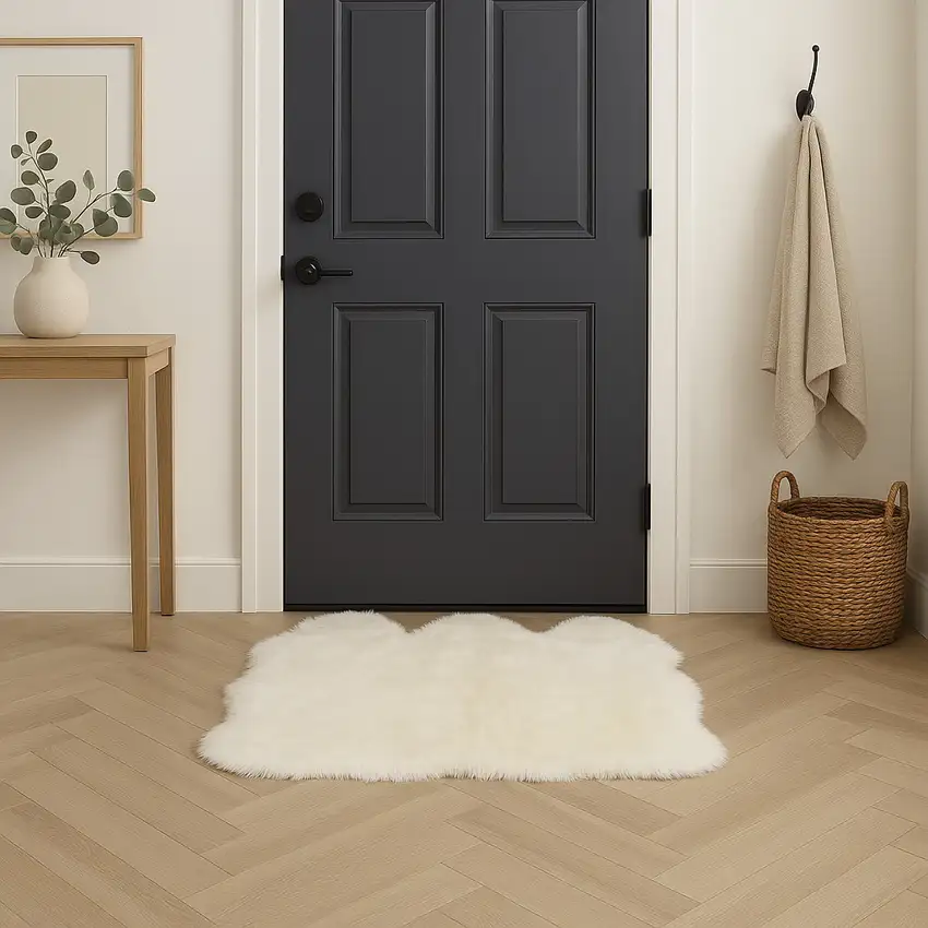 Golden Natural Sheepskin Area Rug Photo 1