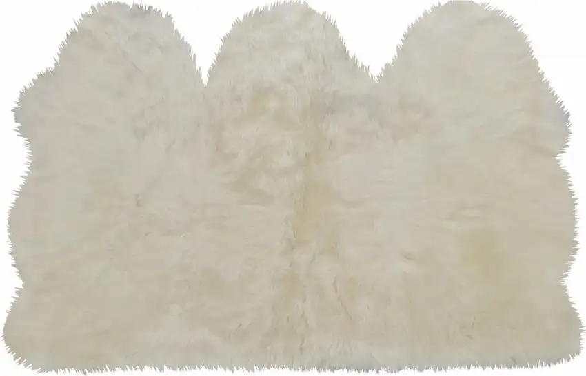 Golden Natural Sheepskin Area Rug Photo 1