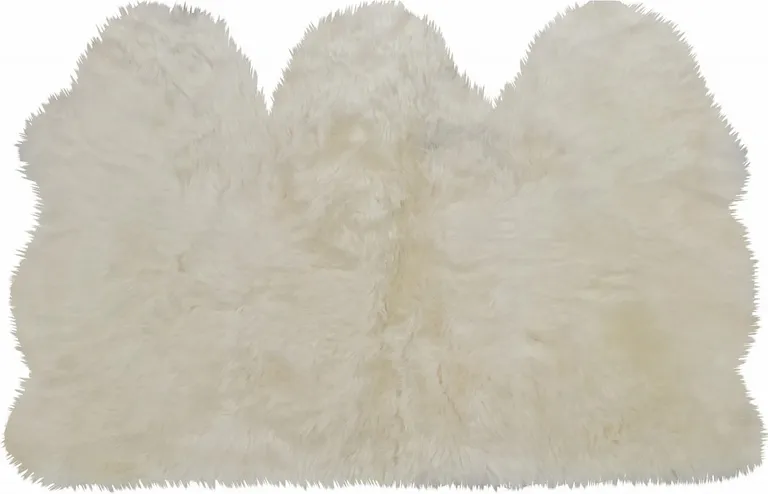 Golden Natural Sheepskin Area Rug Photo 1
