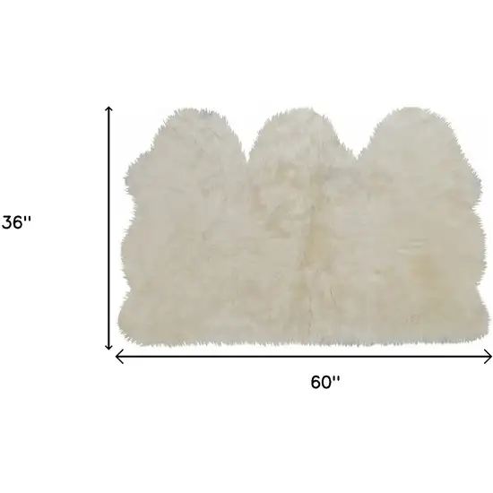 Golden Natural Sheepskin Area Rug Photo 6