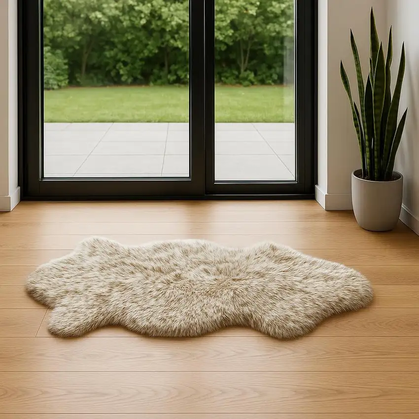 Gradient Chocolate Animal Print Area Rug Photo 2