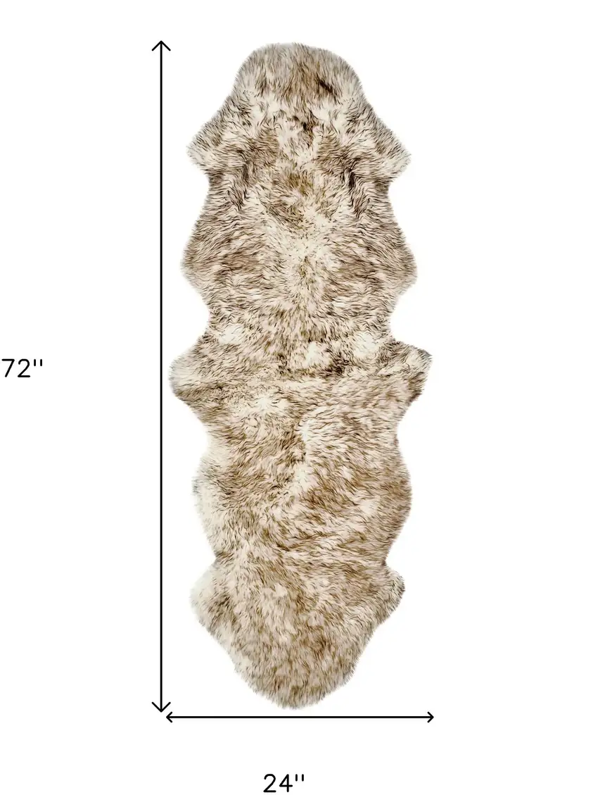 Gradient Chocolate Animal Print Area Rug Photo 3