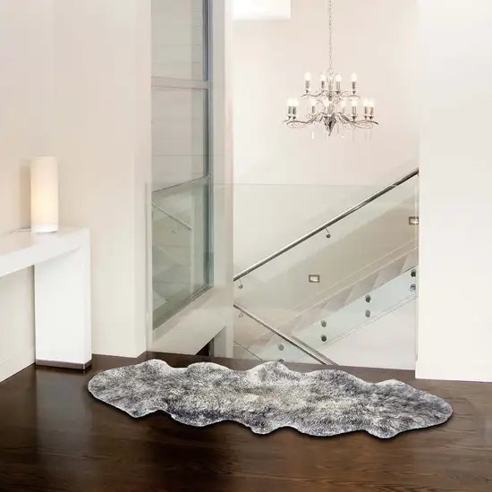 Gradient Gray Double Sheepskin - Area Rug Photo 3