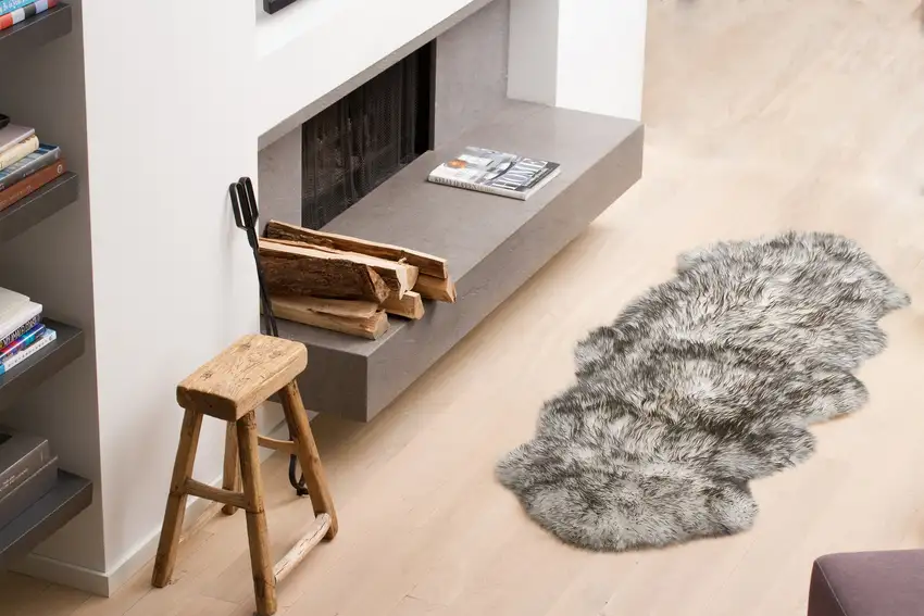 Gradient Gray Double Sheepskin - Area Rug Photo 2