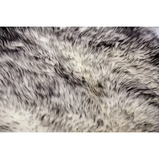 Gradient Grey Animal Print Area Rug Photo 8
