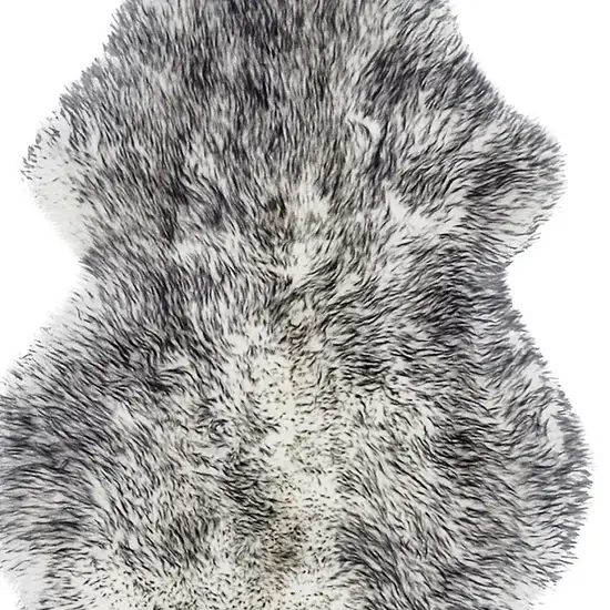 Gradient Grey Animal Print Area Rug Photo 4