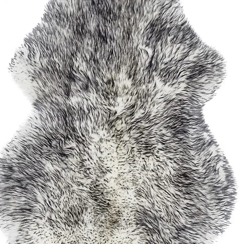 Gradient Grey Animal Print Area Rug Photo 4