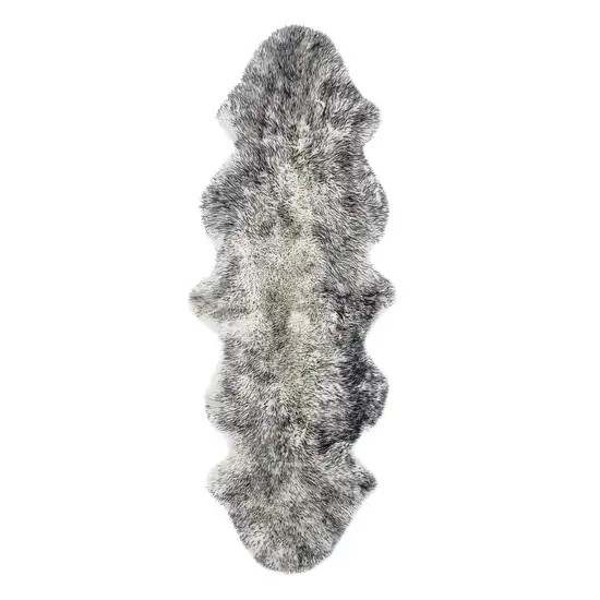Gradient Gray Double Sheepskin - Area Rug Photo 1