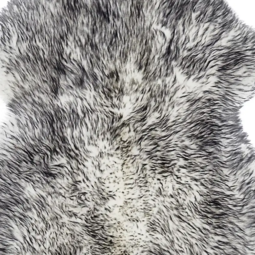Gradient Grey Animal Print Area Rug Photo 3