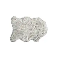 Photo of Gradient Grey Faux Sheepskin - Area Rug