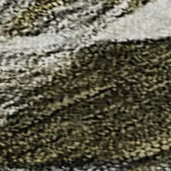 Granite Gray Beige And Gold Abstract Washable Area Rug With UV Protection Photo 2