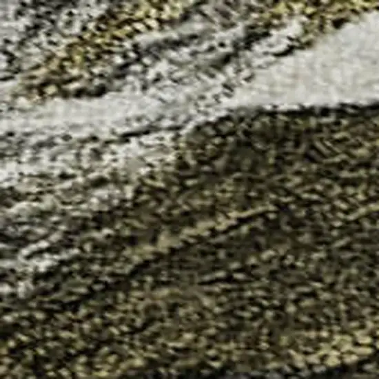 Granite Gray Beige And Gold Abstract Washable Area Rug With UV Protection Photo 2