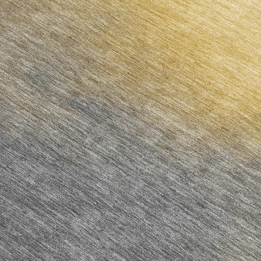 Granite Gray Gold And Gray Abstract Washable Indoor Outdoor Area Rug Photo 2