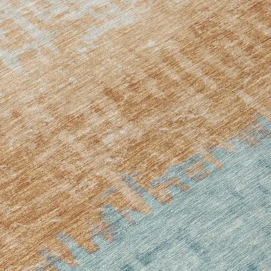 Graphite And Gray Striped Washable Indoor Outdoor Area Rug Photo 6