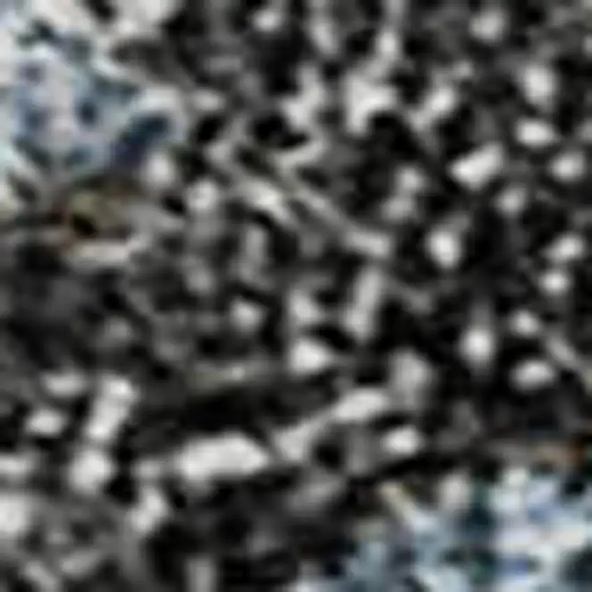 Graphite Blue And Copper Abstract Washable Area Rug With UV Protection Photo 3