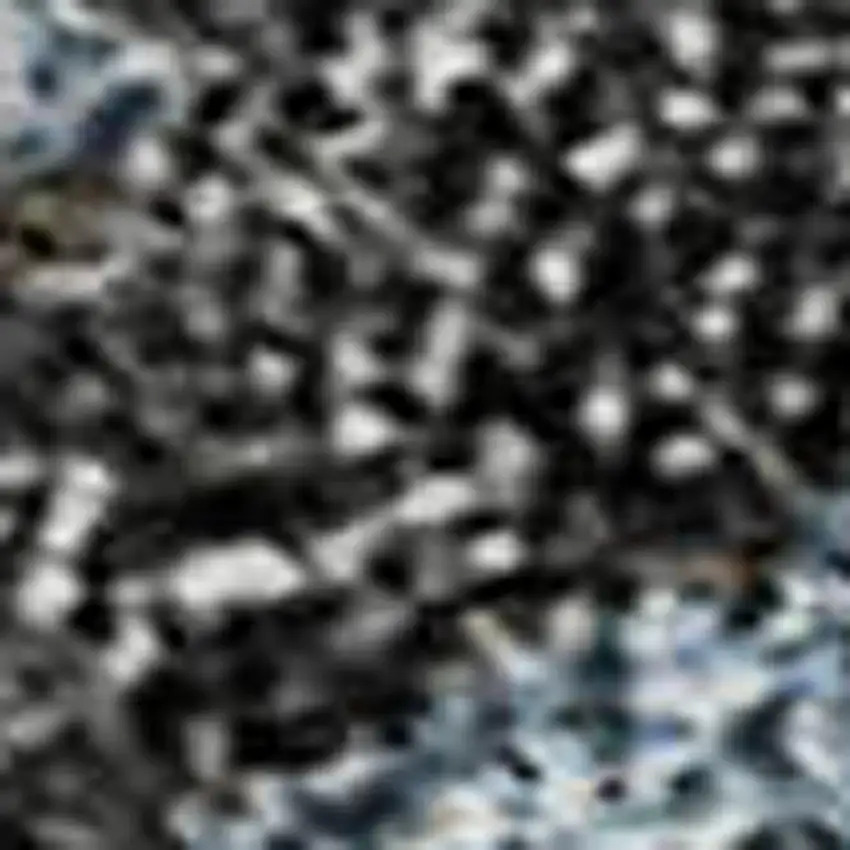 Graphite Blue And Copper Abstract Washable Area Rug With UV Protection Photo 3