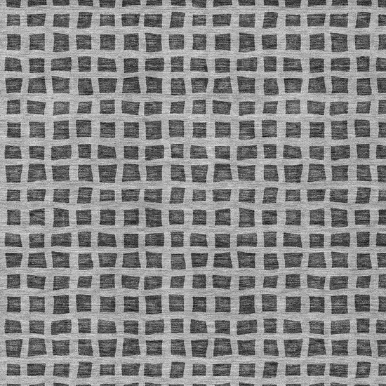 Graphite Gray And Silver Geometric Washable Indoor Outdoor Area Rug Photo 5