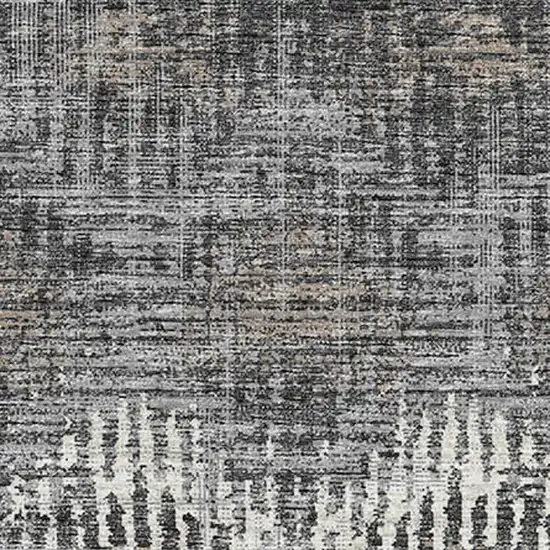 Graphite Ivory And Beige Abstract Washable Area Rug With UV Protection Photo 4