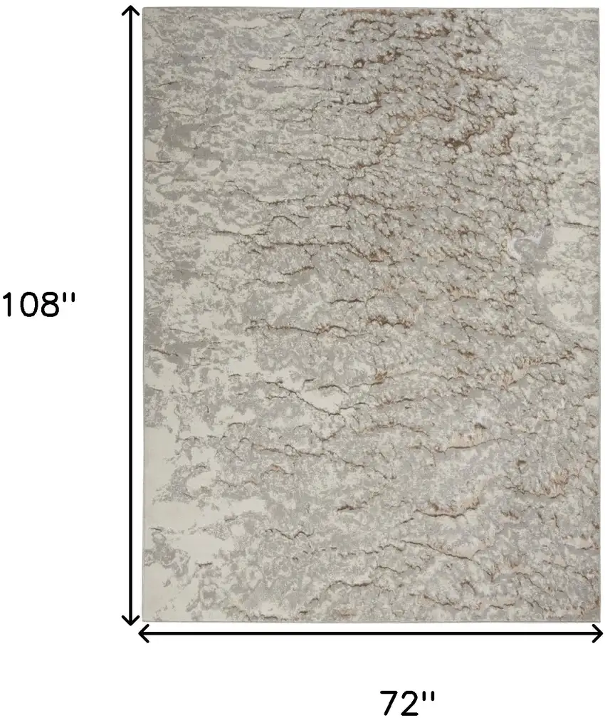 Gray Abstract Area Rug Photo 3