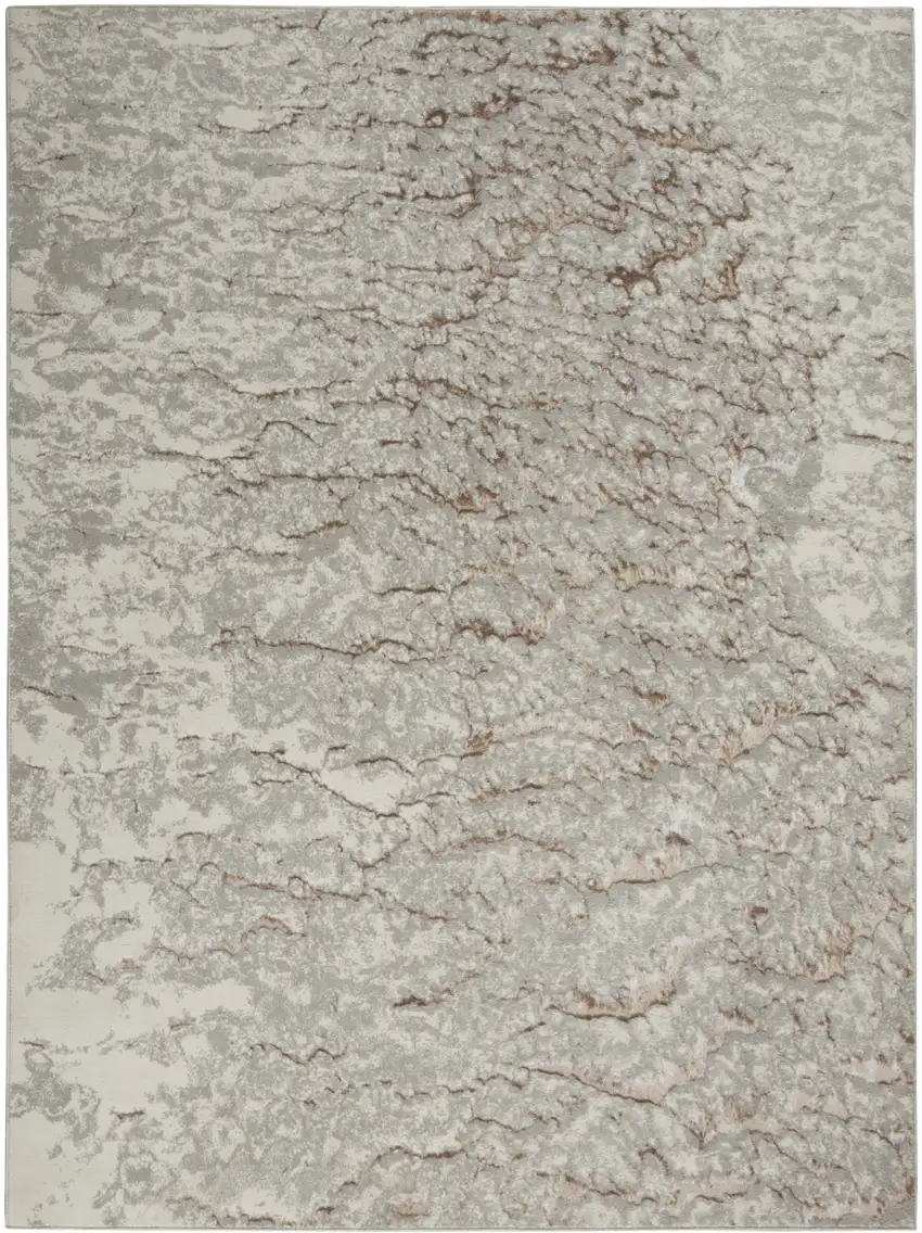 Gray Abstract Area Rug Photo 2