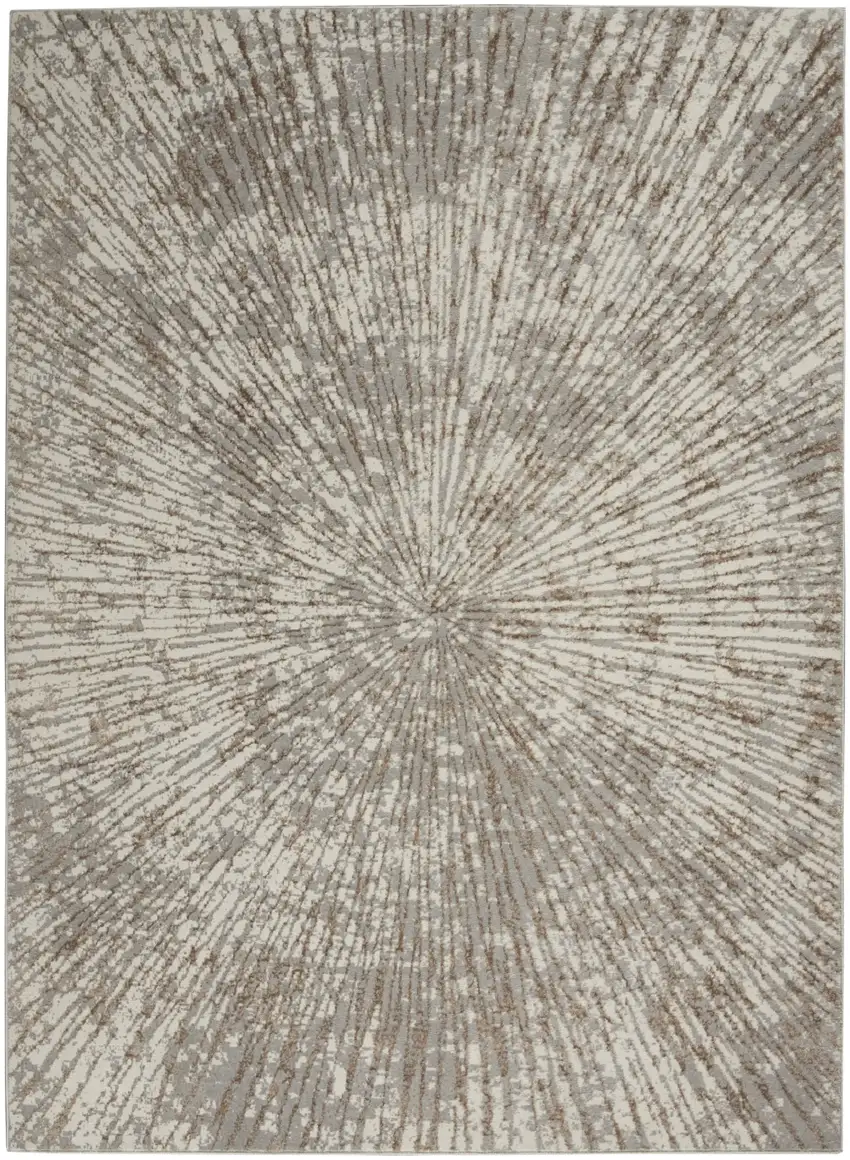 Gray Abstract Area Rug Photo 2