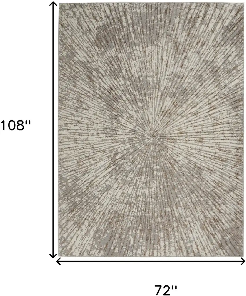 Gray Abstract Area Rug Photo 3