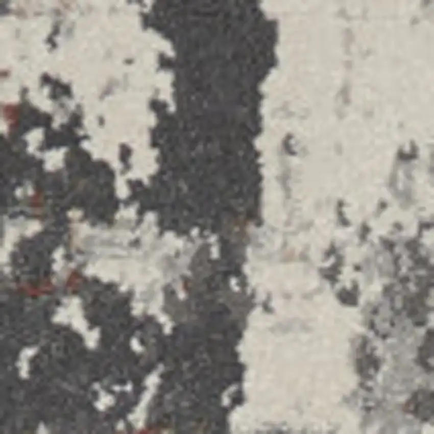 Gray Abstract Area Rug Photo 5