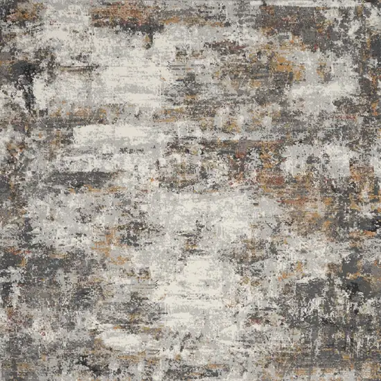 Gray Abstract Area Rug Photo 7
