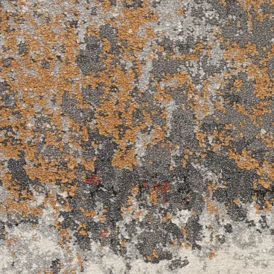 Gray Abstract Area Rug Photo 3