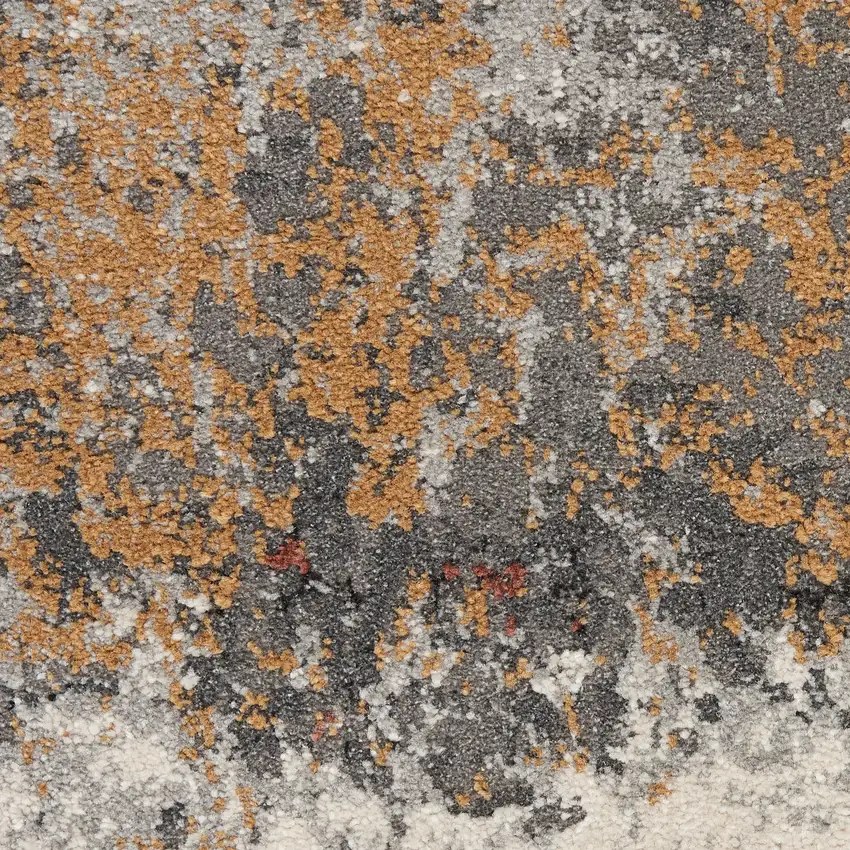 Gray Abstract Area Rug Photo 3