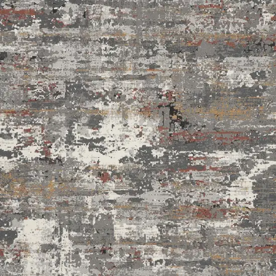 Gray Abstract Area Rug Photo 5