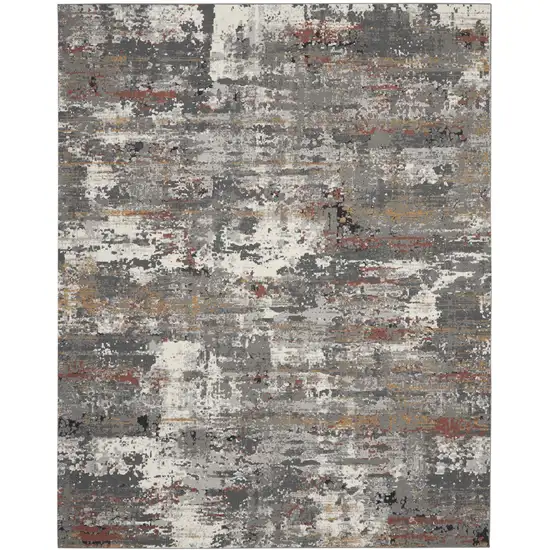 Gray Abstract Area Rug Photo 2