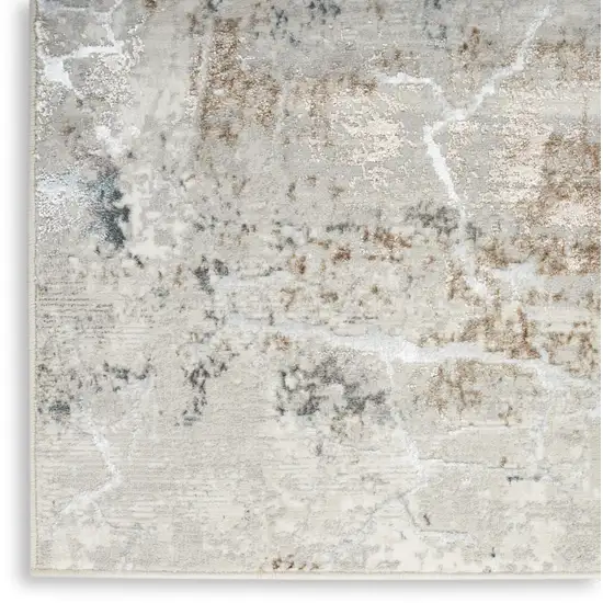 Gray Abstract Area Rug Photo 9