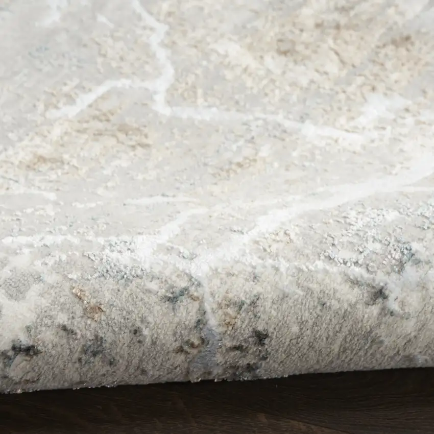 Gray Abstract Area Rug Photo 8