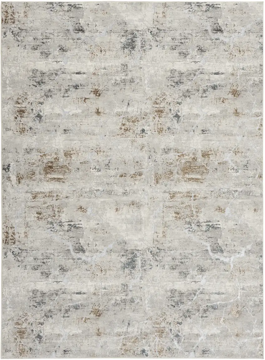 Gray Abstract Area Rug Photo 6