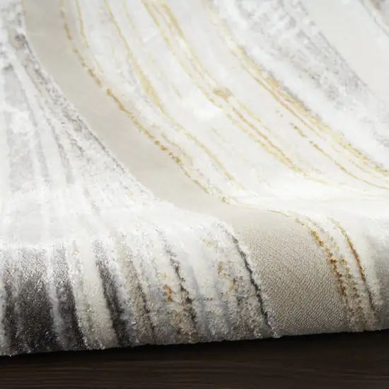 Gray Abstract Area Rug Photo 9